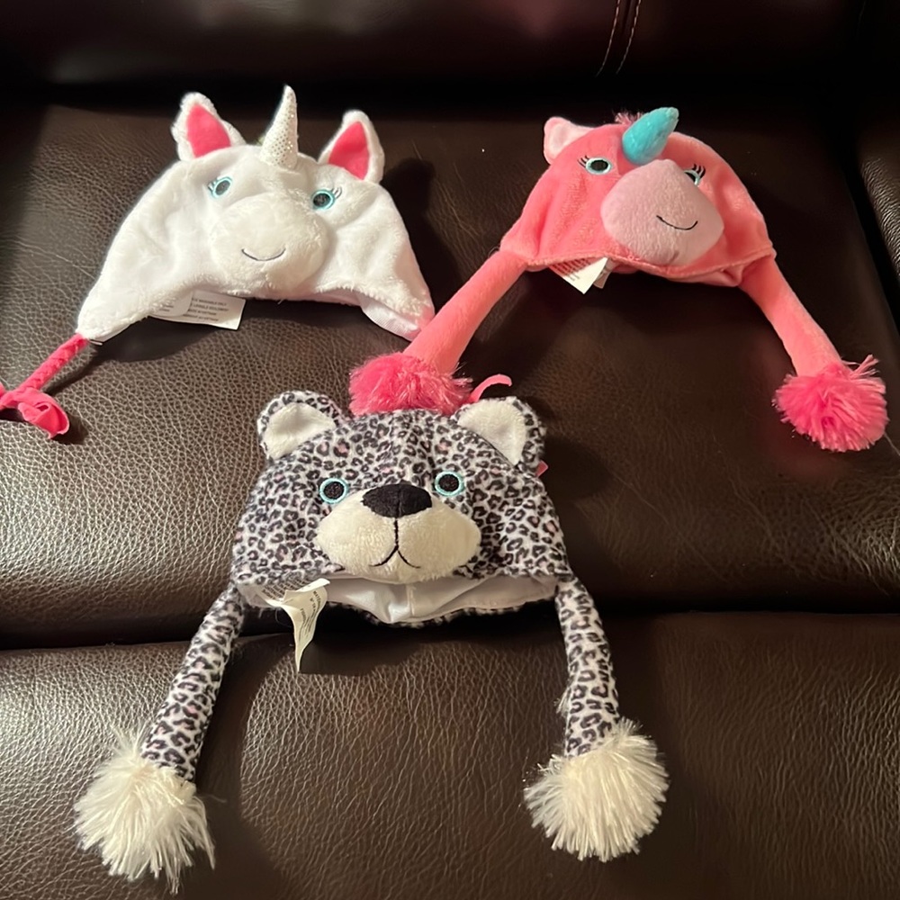 My Life As Hats for 18" Doll 2 Unicorns 1 Leopard